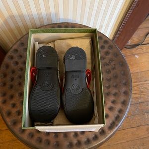 Gucci US size 6.5/7 toddler flats canvas GG Print
